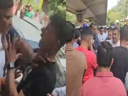सड़क के काम पर सवाल करना पड़ा भारी? युवक को थप्पड़ मारते दिखे मंत्री